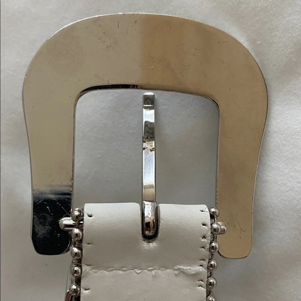 Faux Leather Rhinestone and Stud Cowgirl Belt - Picture 7 of 8